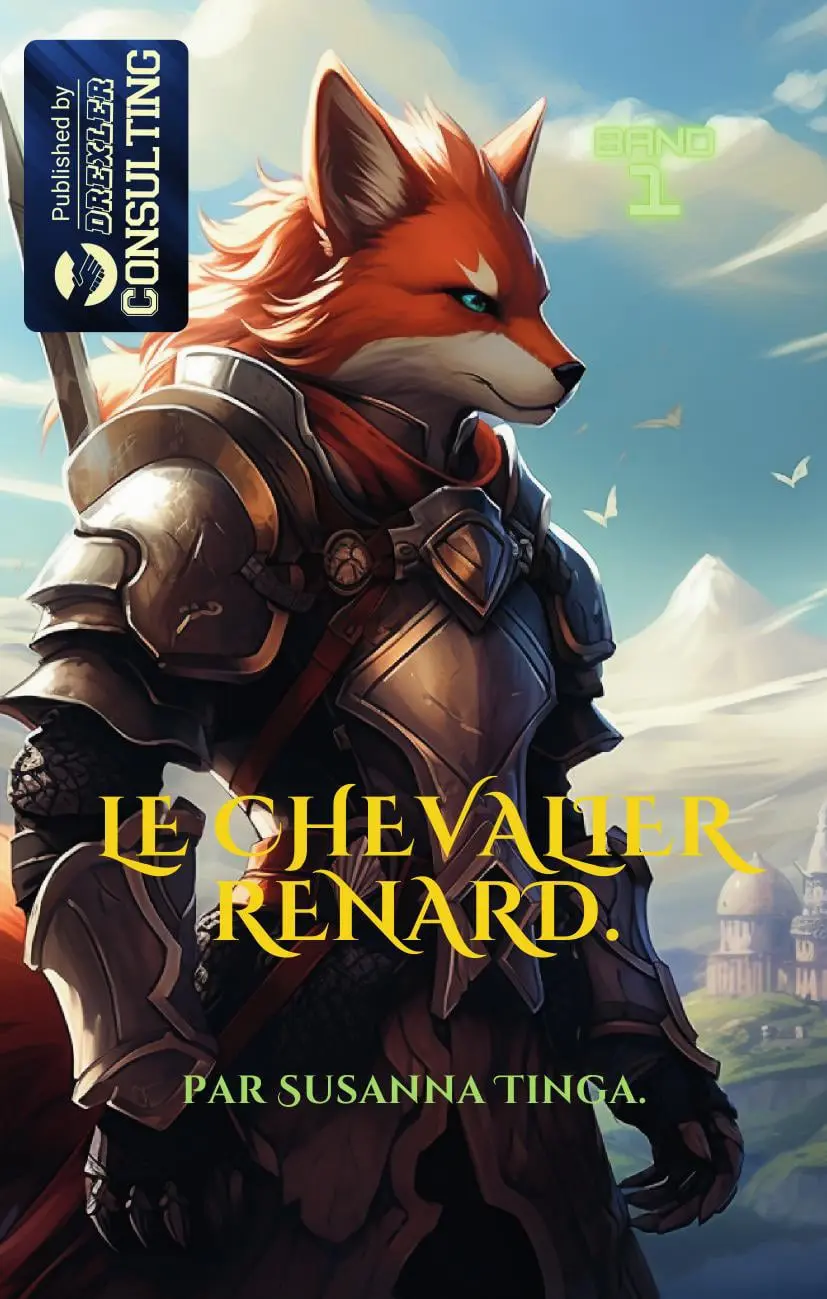 "Le Chevalier Renard, un livre pour enfants de Susanna Tinga, publié par Drexler Consulting Publishing, un livre d'aventures pour enfants, un conte de fées pour enfants.